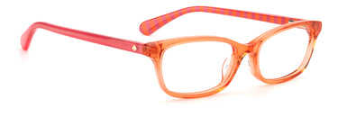 Youth Girls Kate Spade Eyeglasses: Abbeville - Red SpecSMART Eye Clinic (Diagonal View)